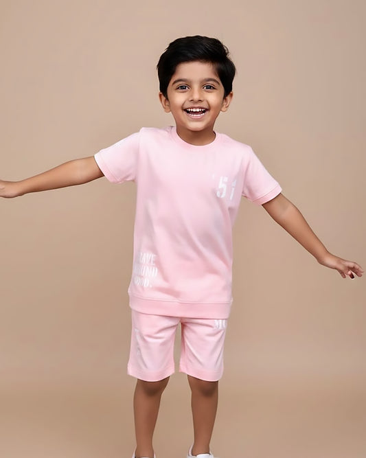 Brave See Good Printed T-Shirt & Shorts Co-Ord Set