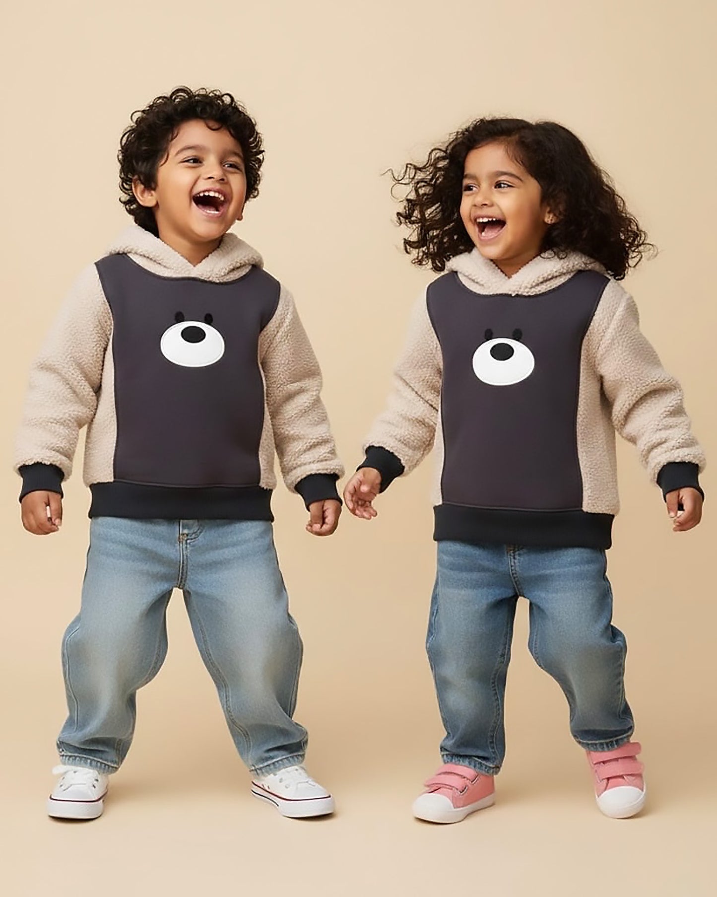 Stylish Soft Textured Fleece Hoodie