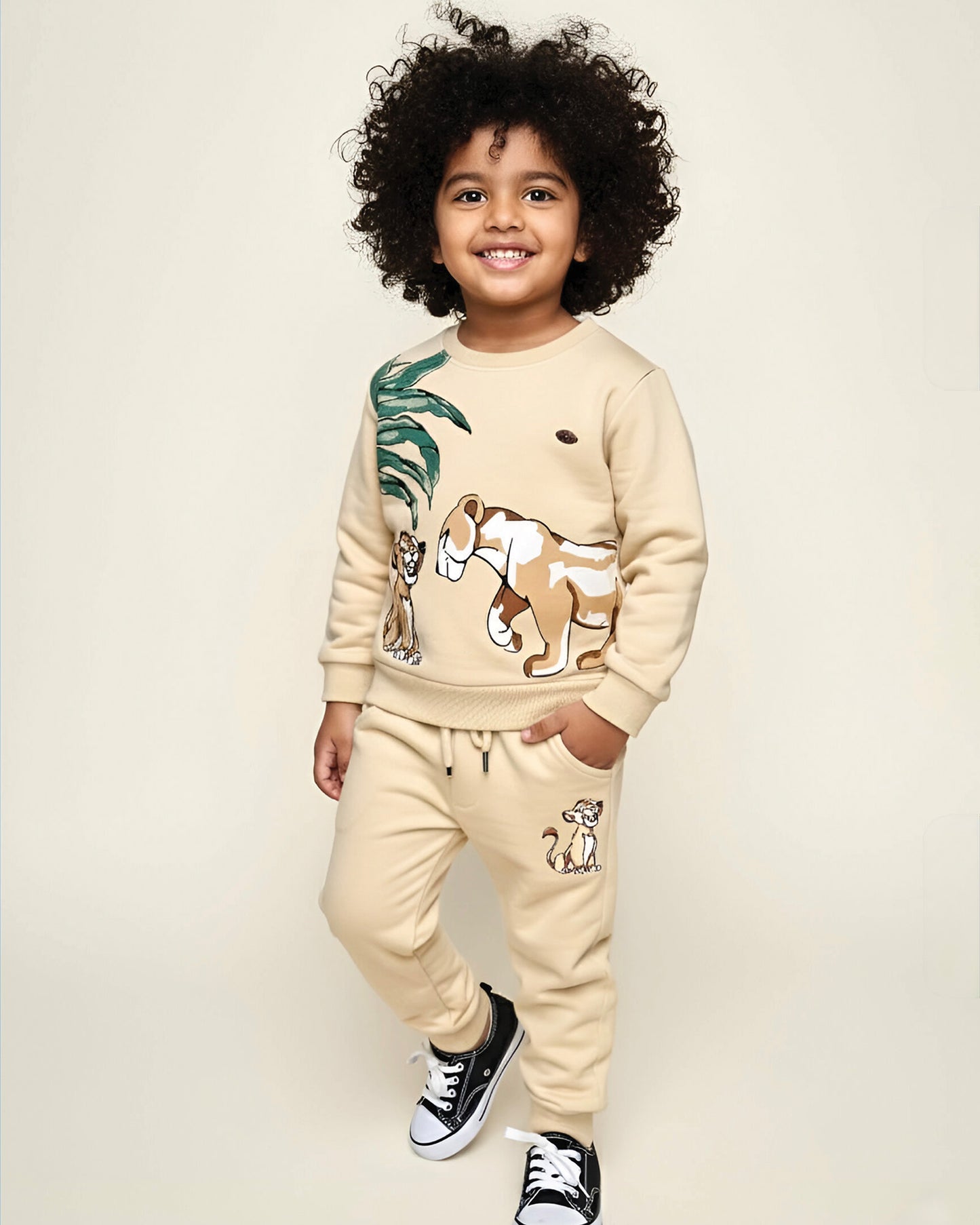 Simba Printed Full Sleeve Co-ord Set With Casual Pants