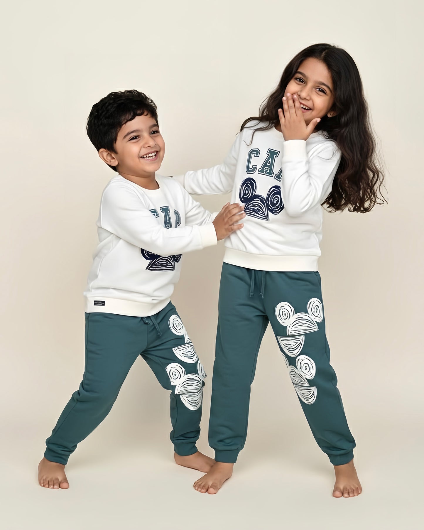 Cap Printed Full Sleeve Co-Ord Set