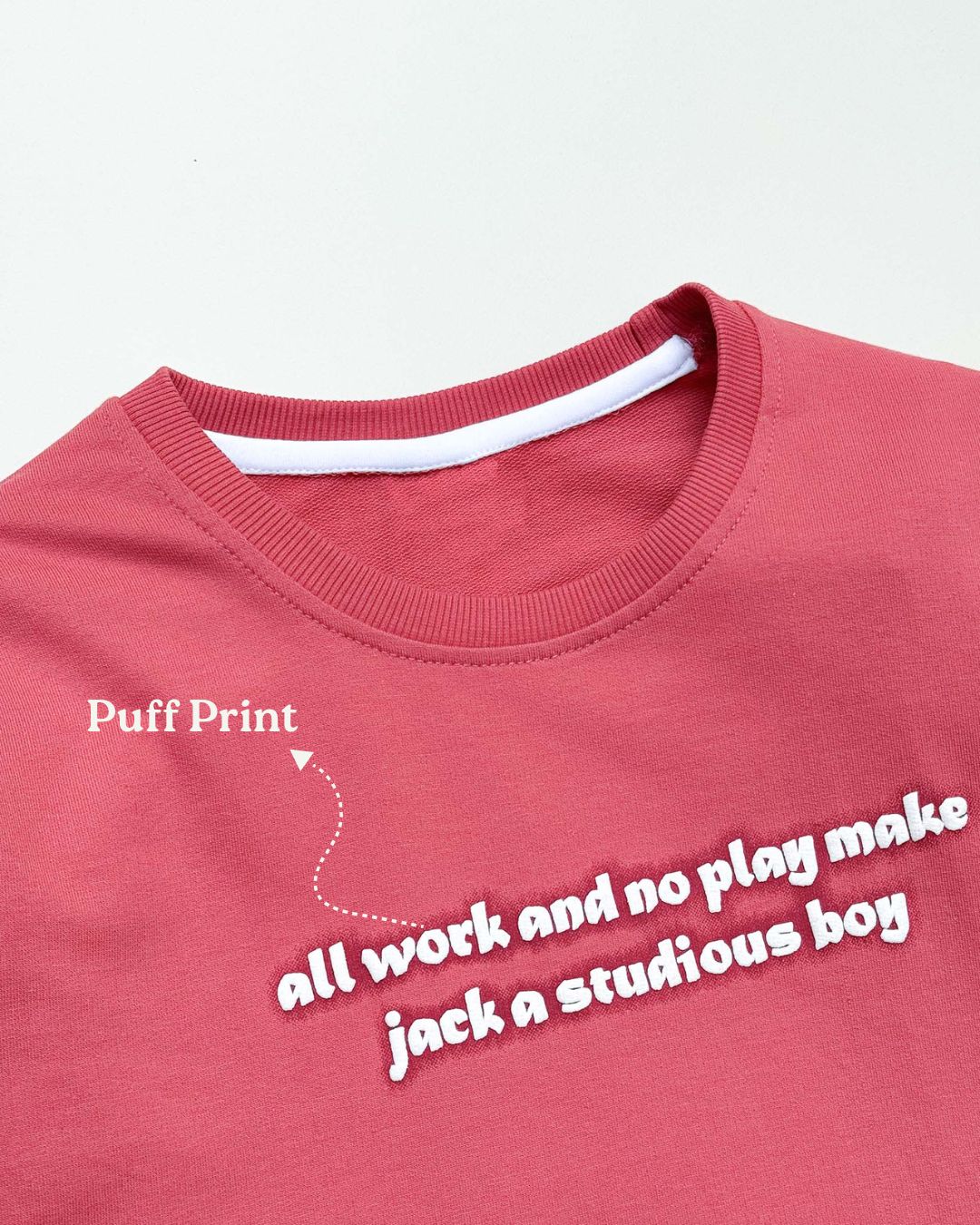 All Work Puff Printed Full Sleeves Co-ord Set