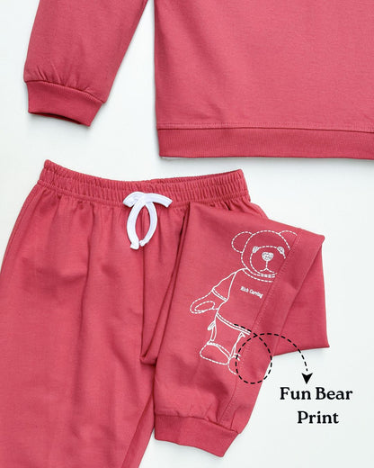 All Work Puff Printed Full Sleeves Co-ord Set