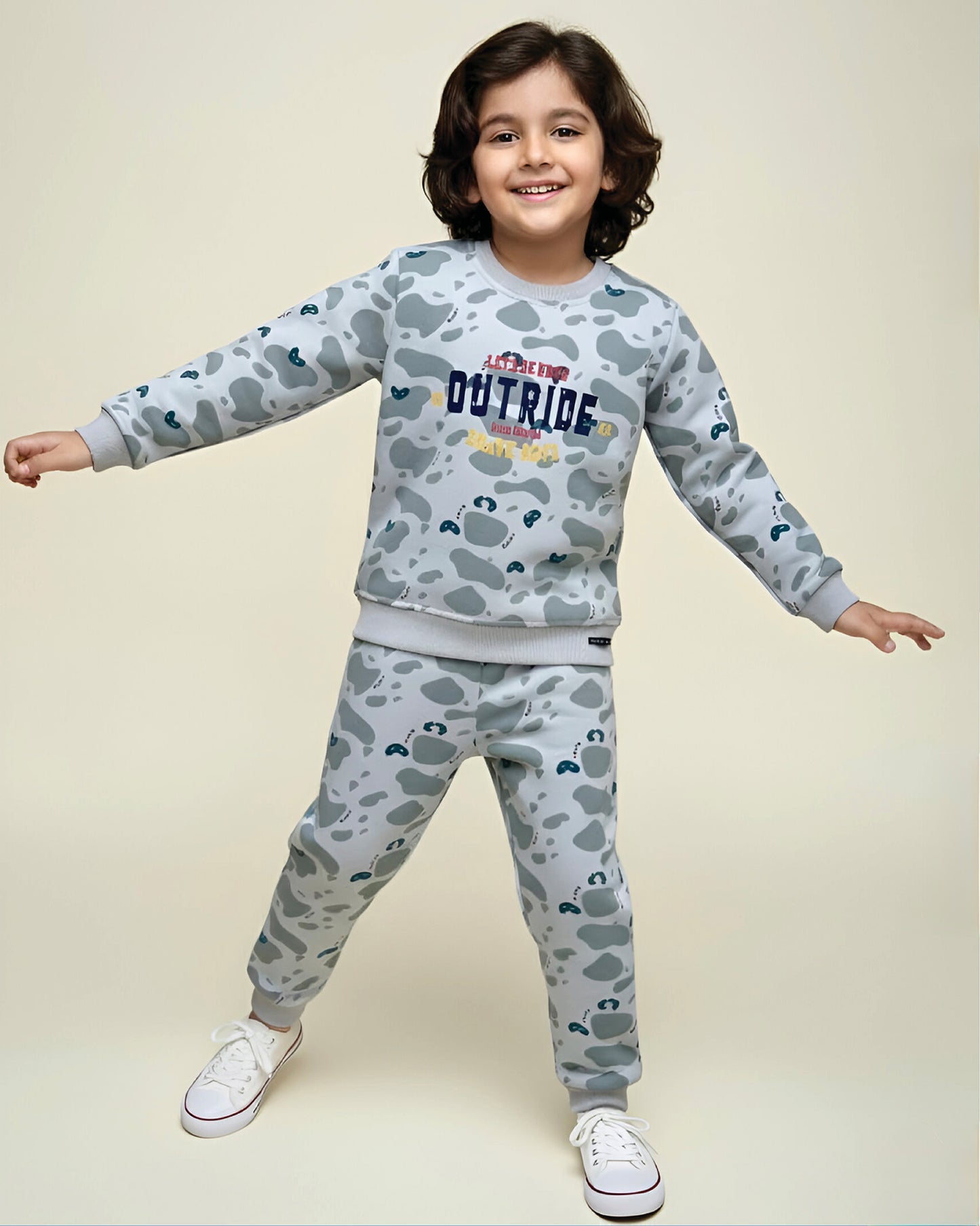 Ameoba Printed Fleeced Co-ord Set