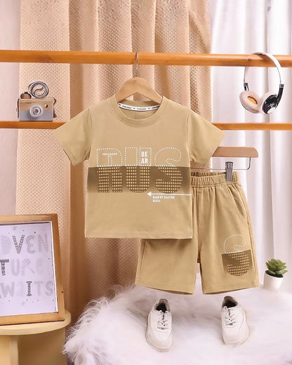 Dual Tone RUS Stitch Printed Co-ord Set