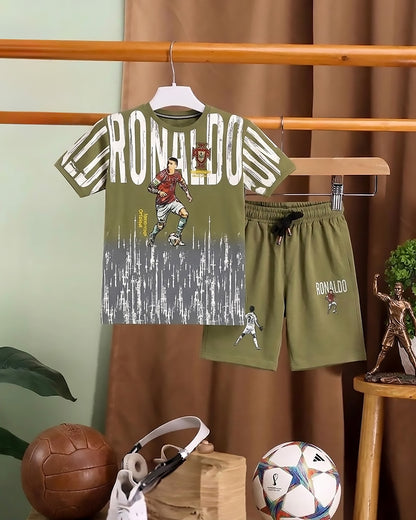 Cristiano Ronaldo Life Printed Shorts Co-ord Set