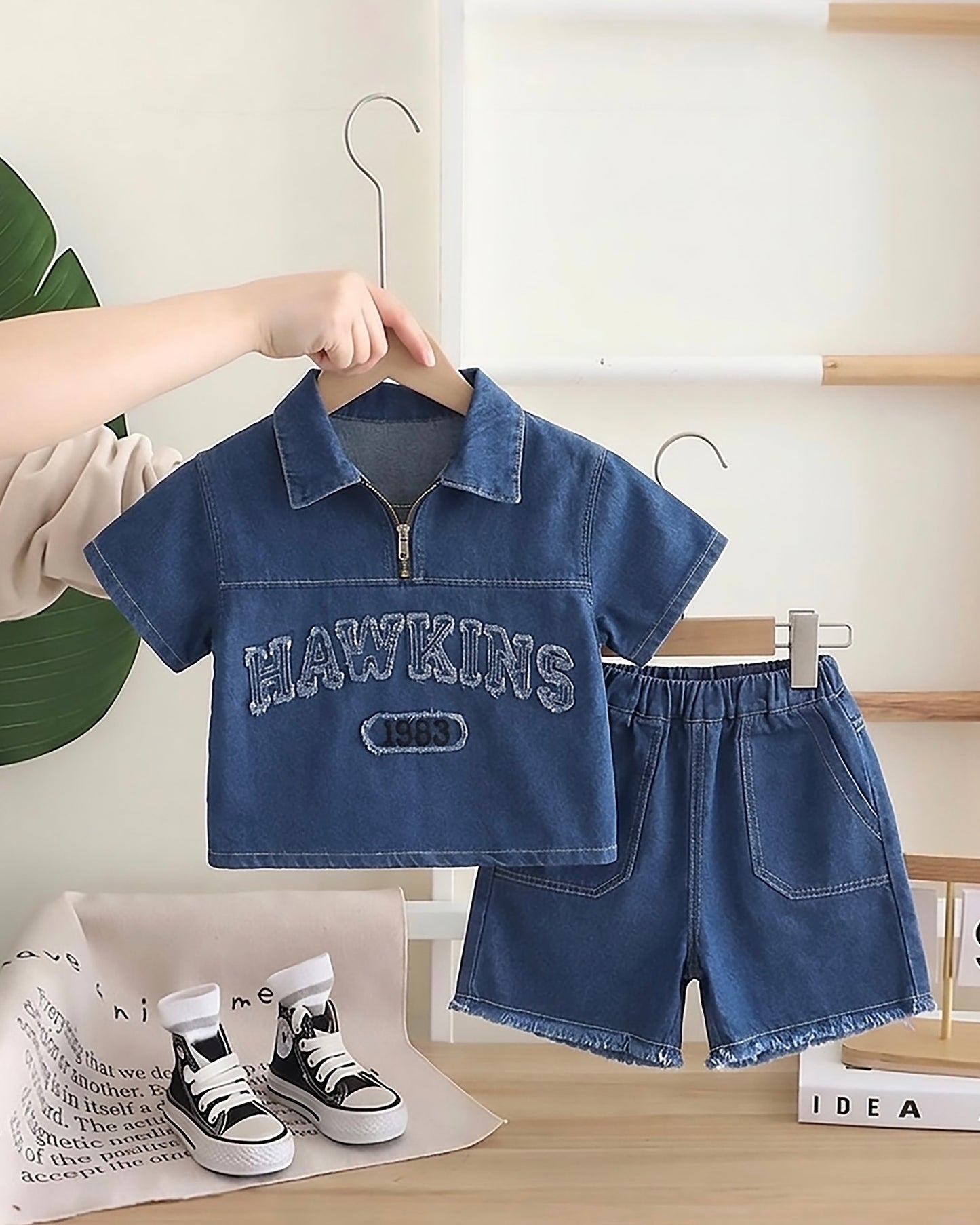 Hawkins Embroidered Denim Co-ord Set