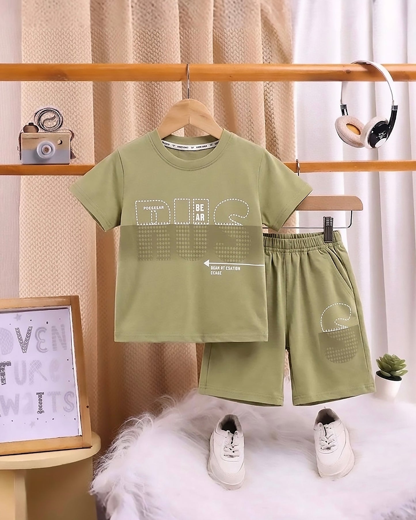 Dual Tone RUS Stitch Printed Co-ord Set