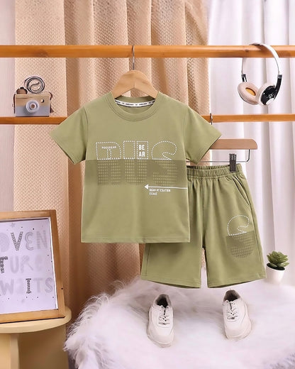 Dual Tone RUS Stitch Printed Co-ord Set