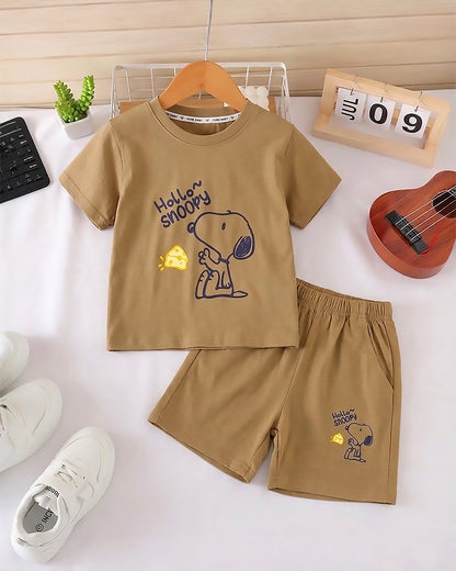 Hello Snoopy with Cheese Printed Co-ord Set