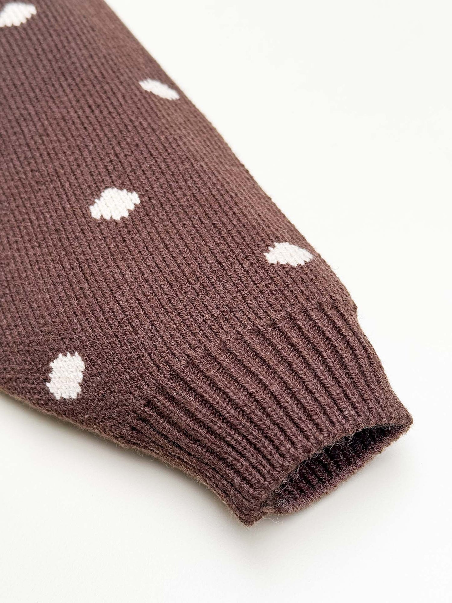 Cute Bear Embroidered Texture Sweater