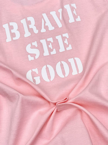Brave See Good Printed T-Shirt & Shorts Co-Ord Set