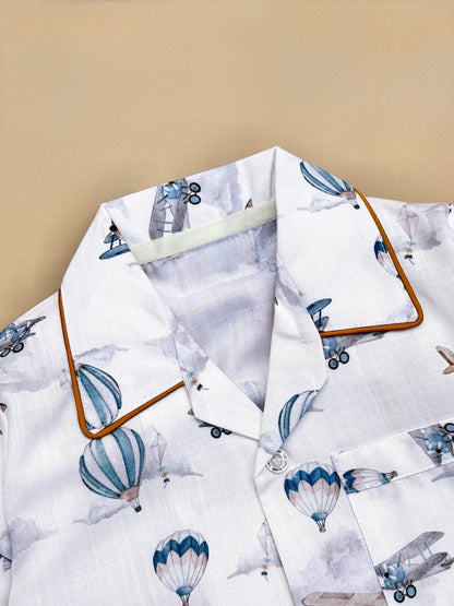 LittleI Explorer Pure Cotton Printed Night Suit