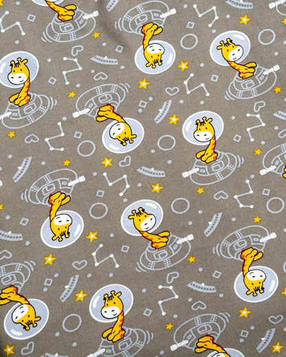 Baby Giraffe Full Sleeves Hosiery Printed Night Suit