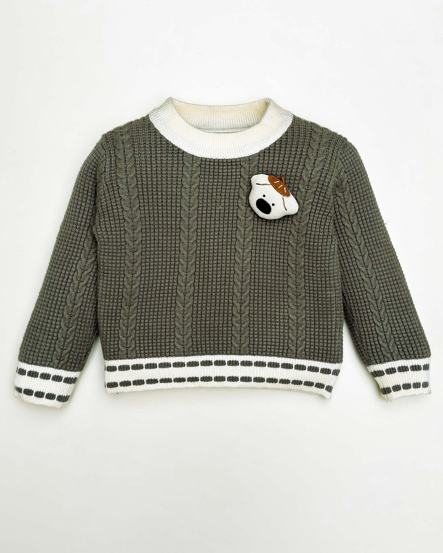 Toy Appliqued Knitted Sweater Co-Ord Set
