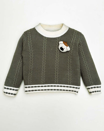 Toy Appliqued Knitted Sweater Co-Ord Set