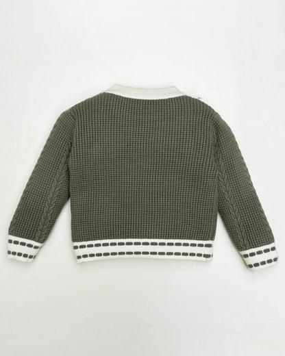 Toy Appliqued Knitted Sweater Co-Ord Set