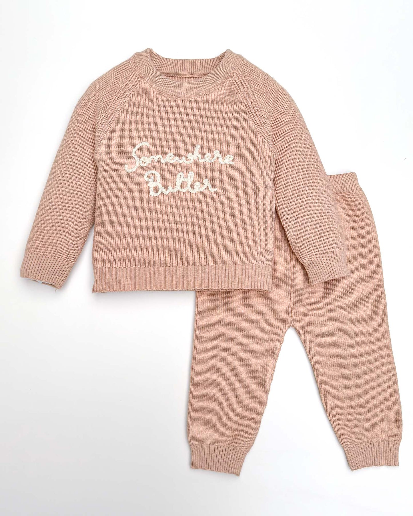 Somewhere Better Embroidered Sweater Co-Ord Set
