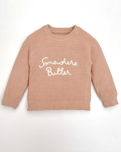 Somewhere Better Embroidered Sweater Co-Ord Set