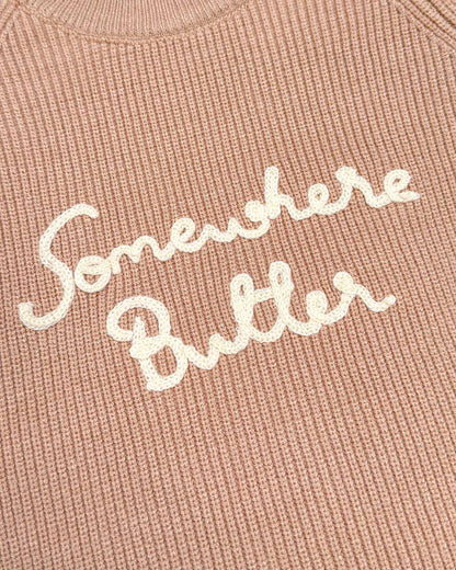 Somewhere Better Embroidered Sweater Co-Ord Set