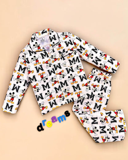 Micky Mouse  & Friends Hosiery Printed Night Suit
