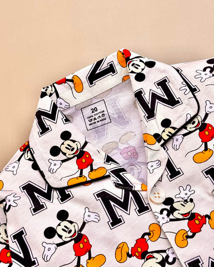Micky Mouse  & Friends Hosiery Printed Night Suit