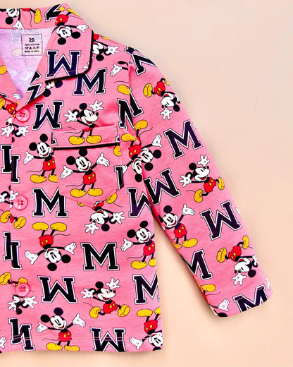 Micky Mouse  & Friends Hosiery Printed Night Suit