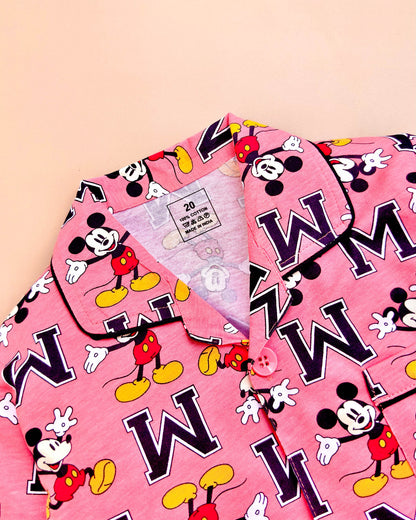 Micky Mouse  & Friends Hosiery Printed Night Suit