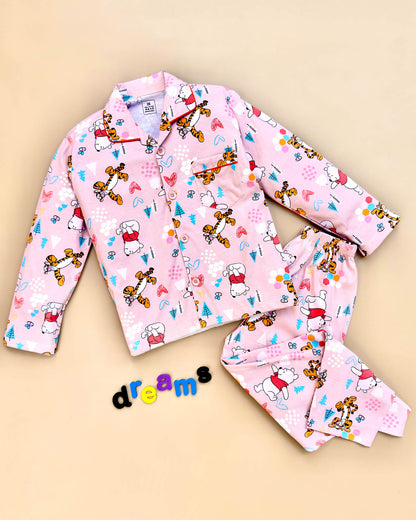 Winni Ethe Pooh Hosiery Printed Night Suit