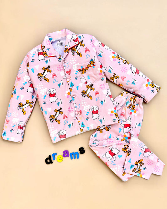 Winni Ethe Pooh Hosiery Printed Night Suit