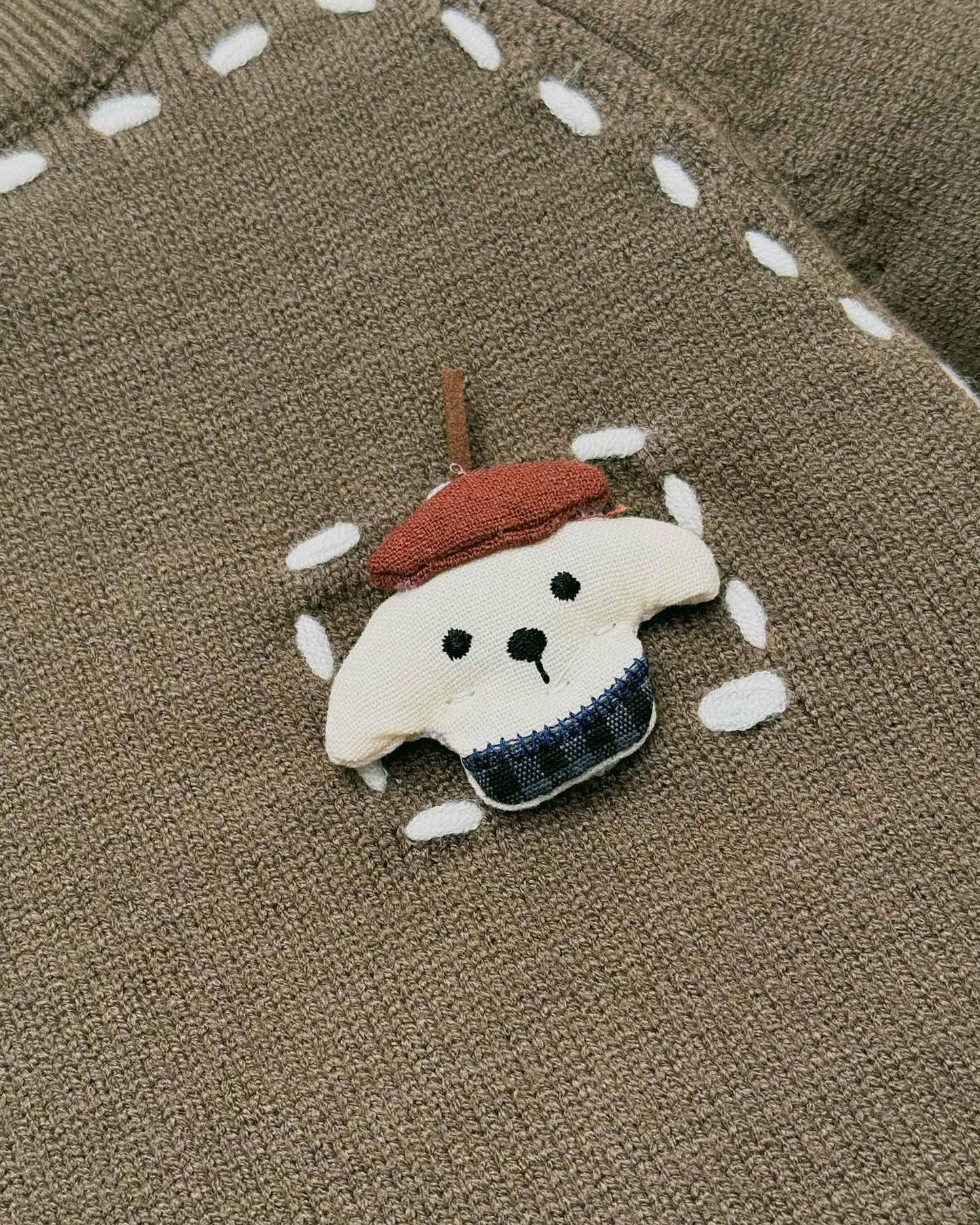 Toy Appliqued Knitted Sweater Co-Ord Set