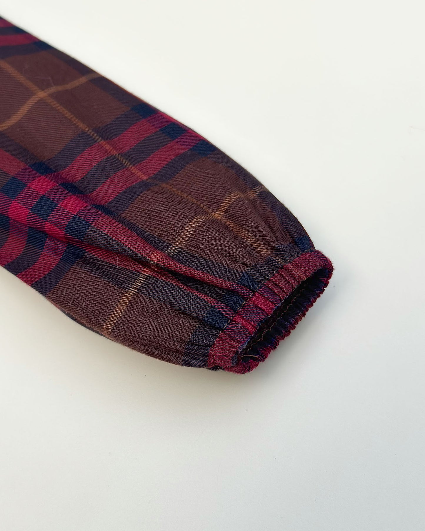 Vintage Check Fleeced Casual Dress Co-Ord Set