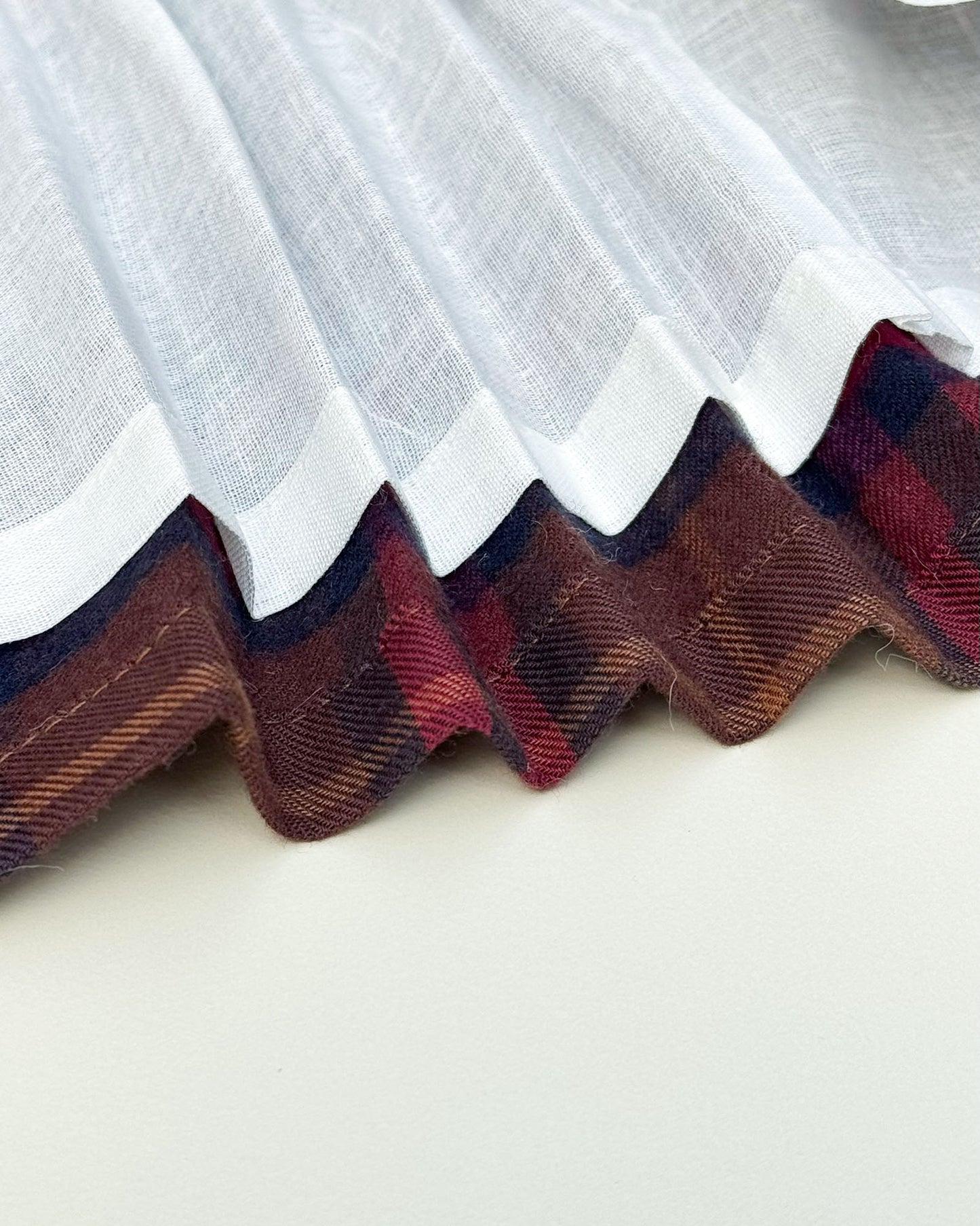 Vintage Check Fleeced Casual Dress Co-Ord Set