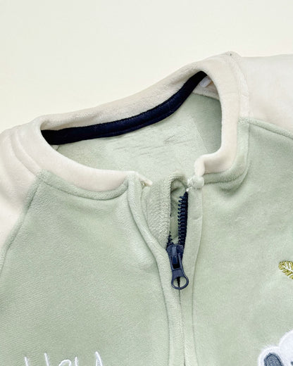 Koala Appliqued Soft Textured Fleeced Romper