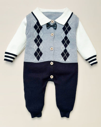 Sweater Romper with Beanie