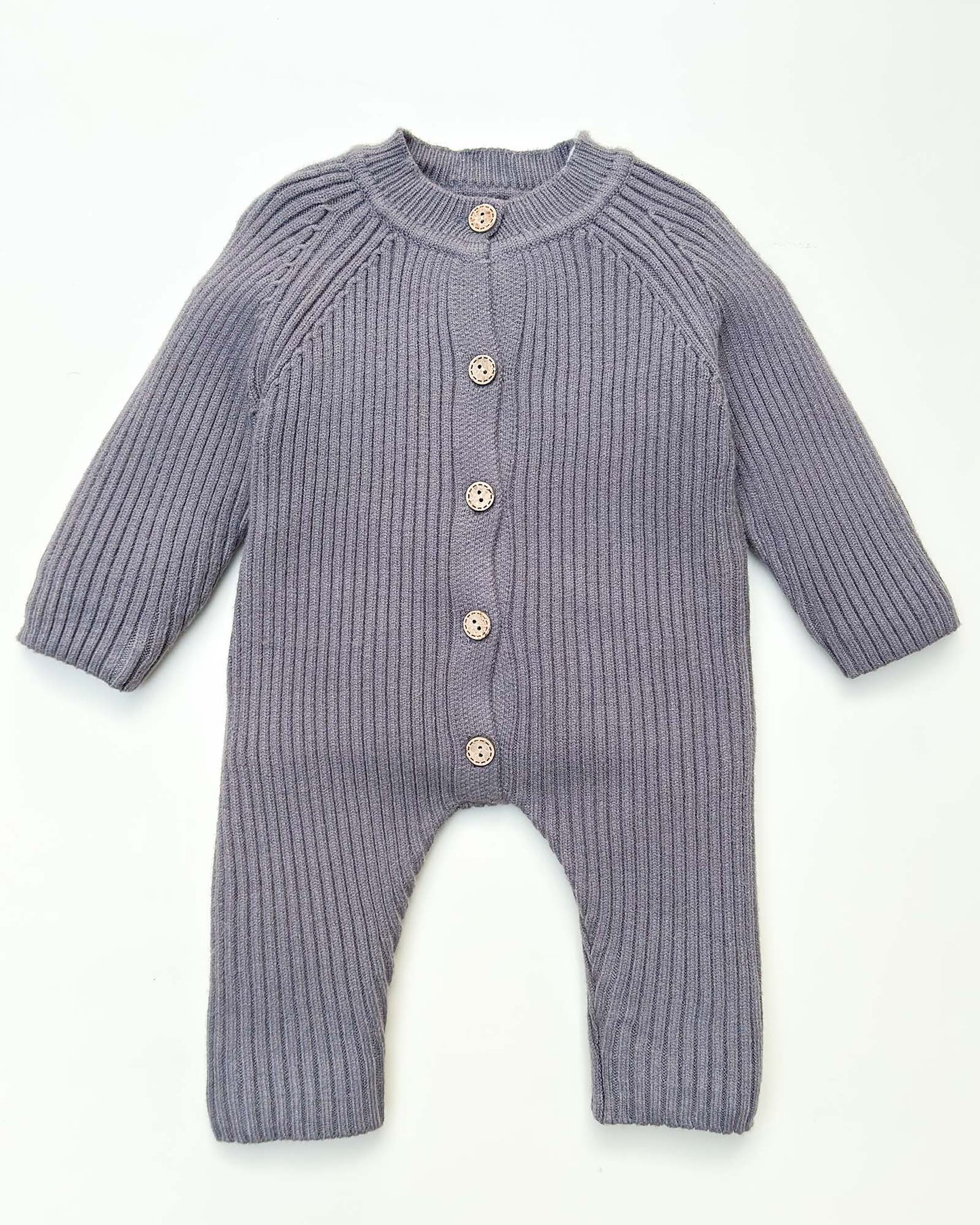 Rib Knit Sweater Romper with Beanie