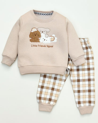 Friends Squad Appliqued Fleeced Co-ord Set