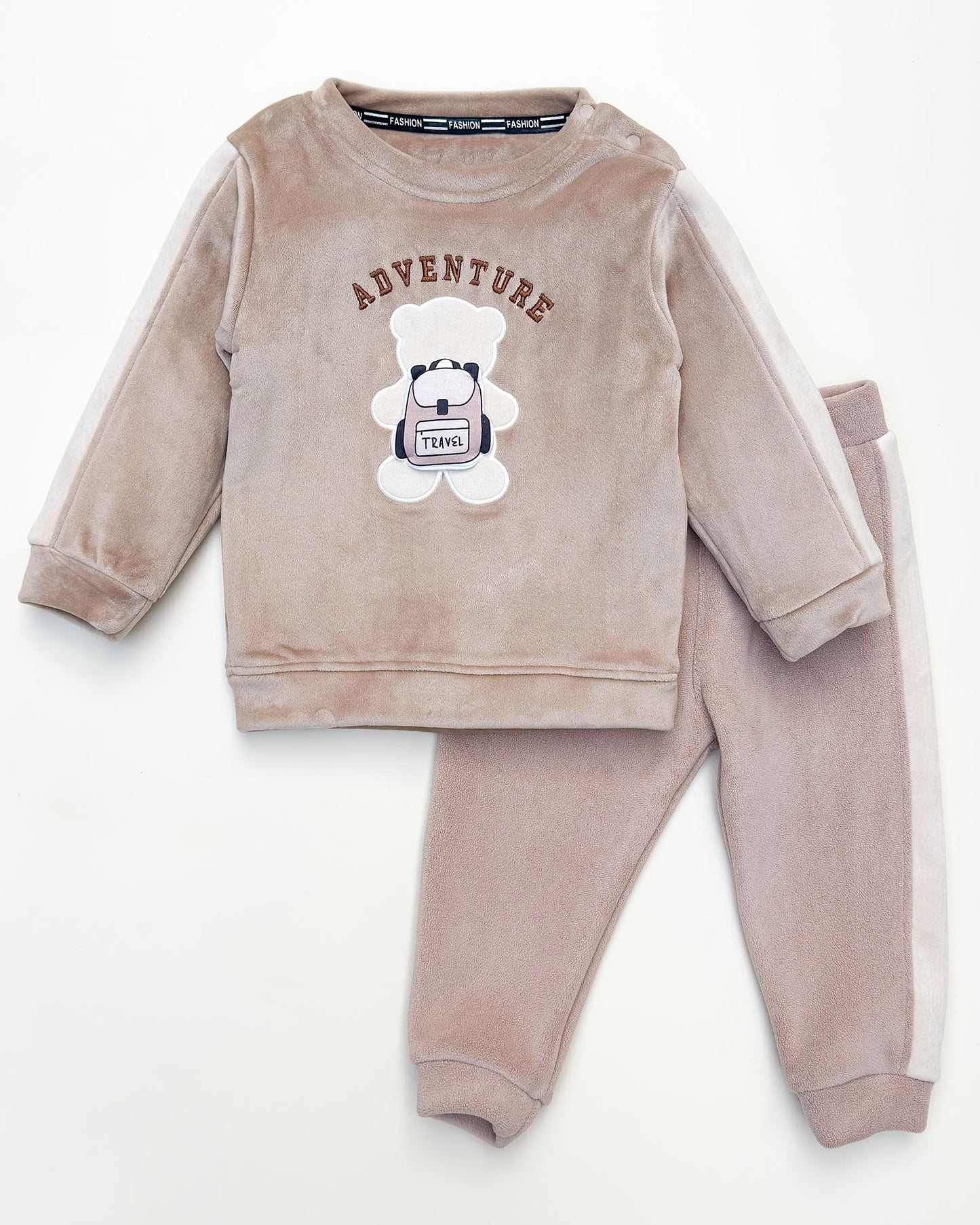 Bear Adventure Appliqued Soft Textured Co-ord Set
