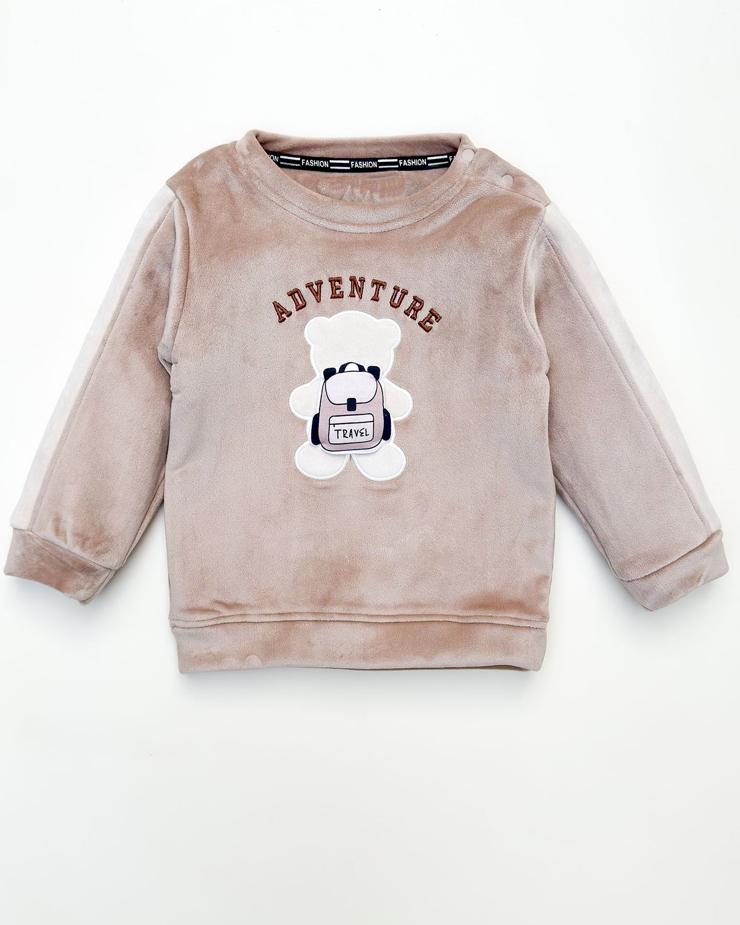 Bear Adventure Appliqued Soft Textured Co-ord Set