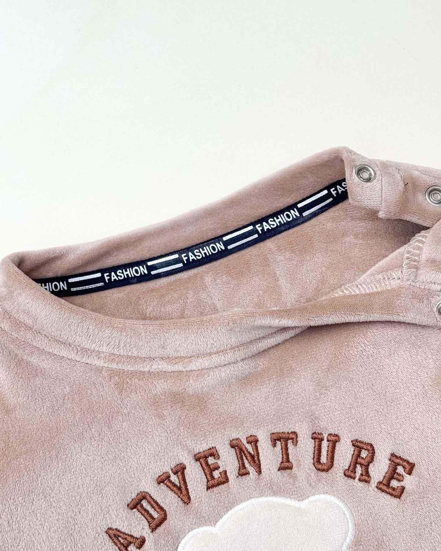 Bear Adventure Appliqued Soft Textured Co-ord Set