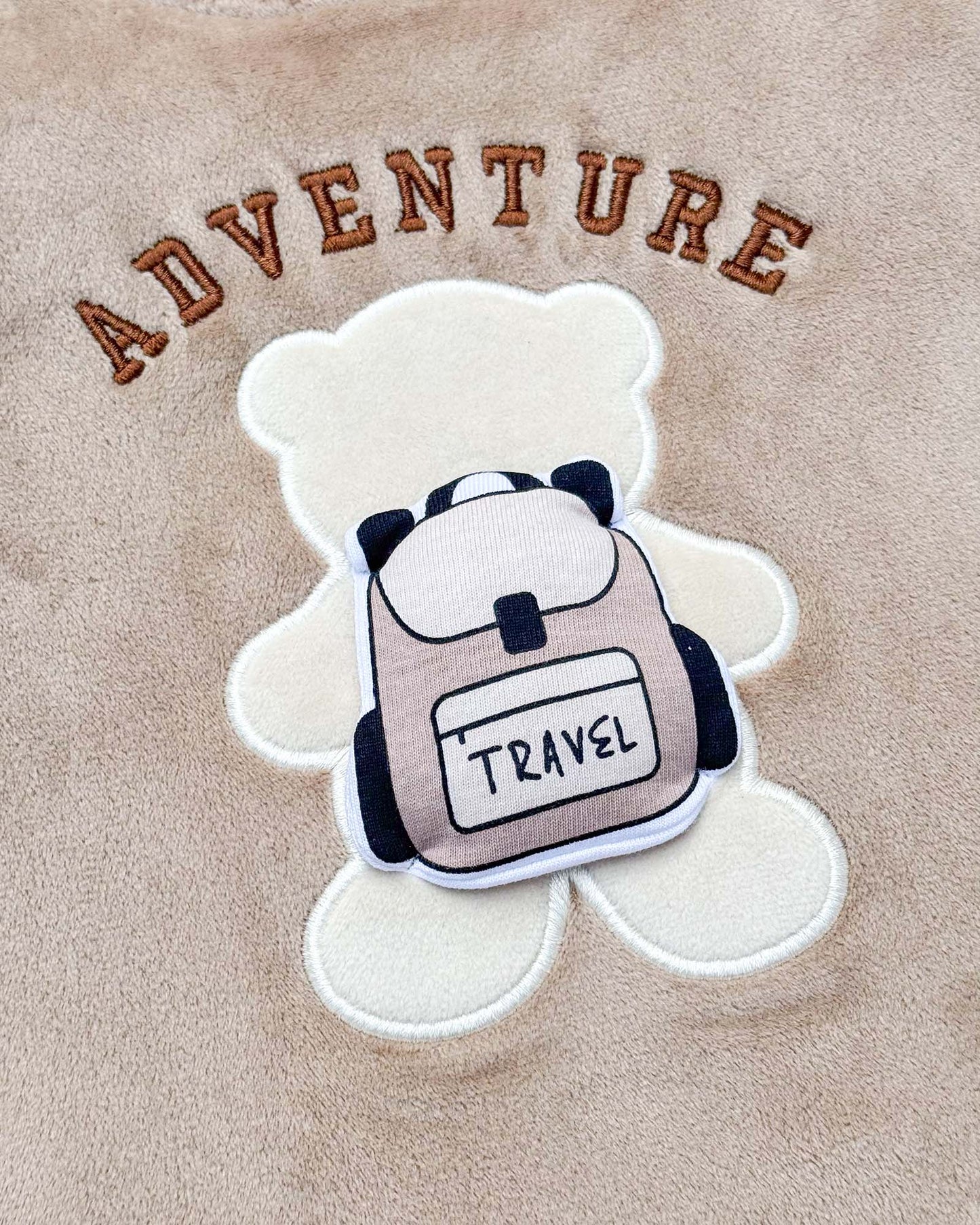 Bear Adventure Appliqued Soft Textured Co-ord Set