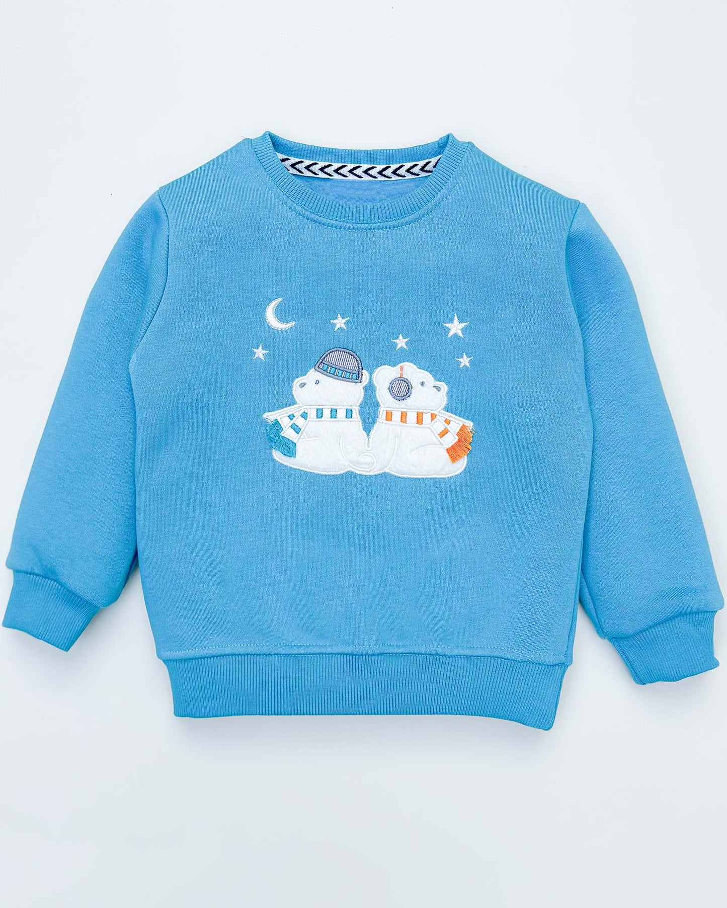 Bear Night Appliques Fleeced Co-ord Set