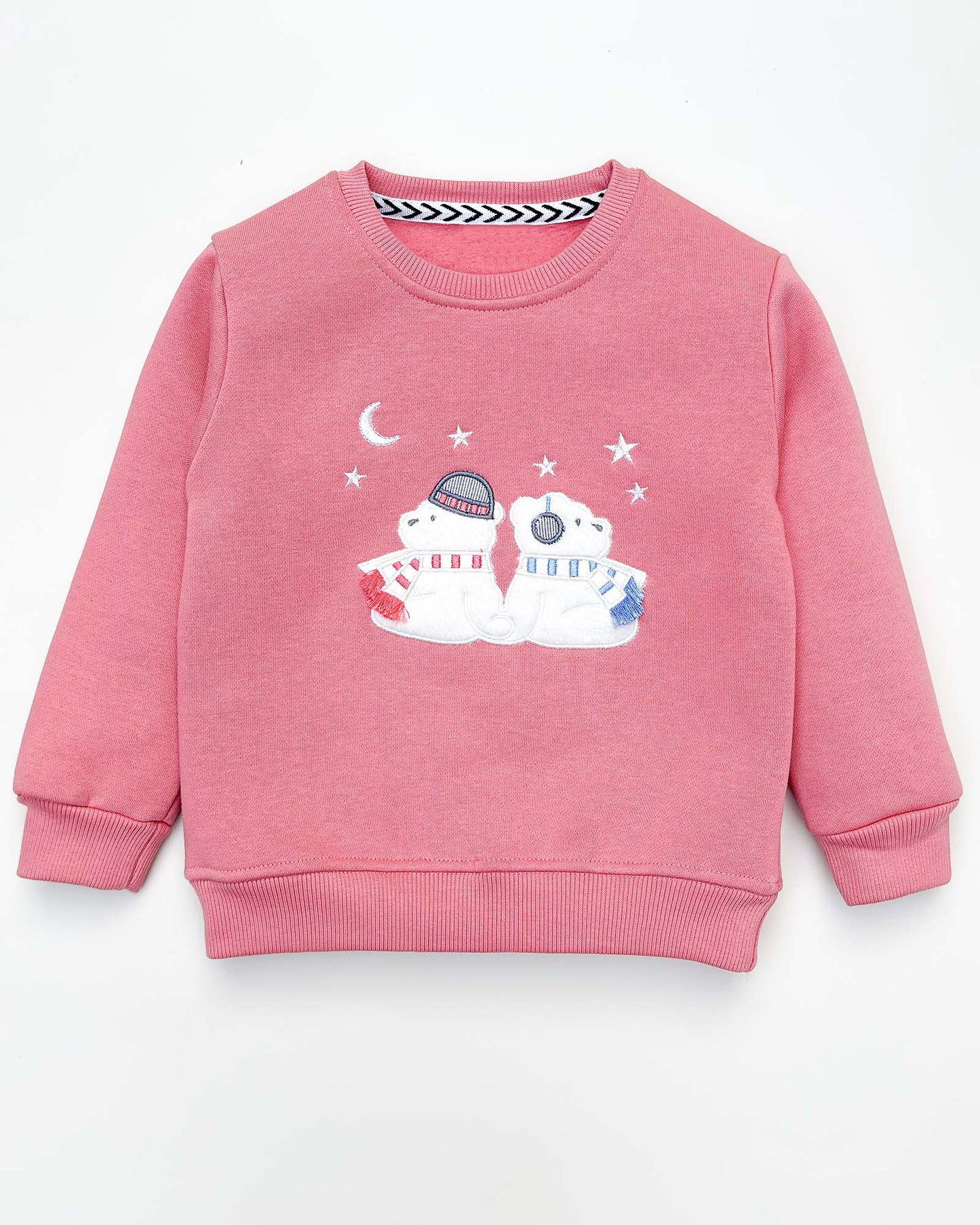 Bear Night Appliques Fleeced Co-ord Set