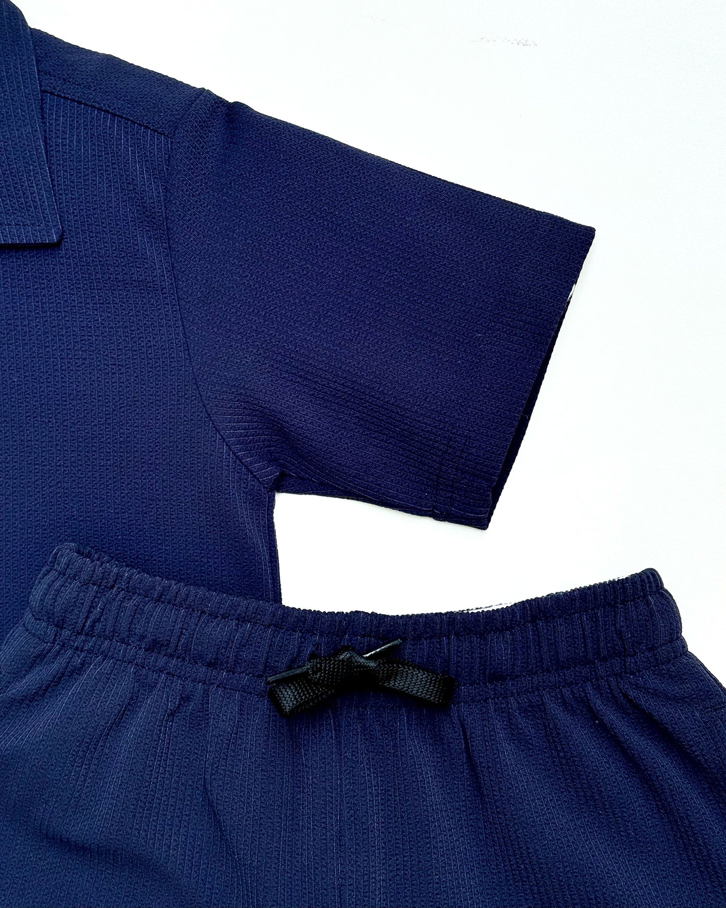Vertical Texture Shirt Co-ord Set