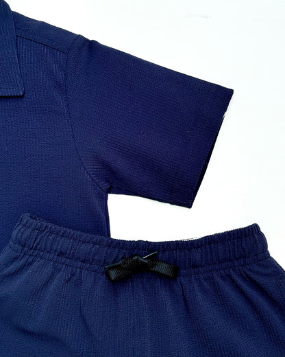 Vertical Texture Shirt Co-ord Set