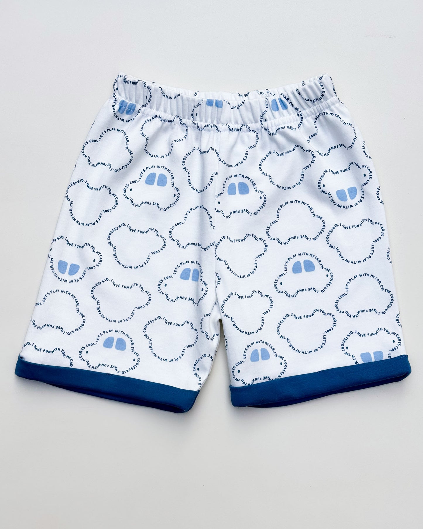 Car Print T-Shirt & Shorts Co-ord Set