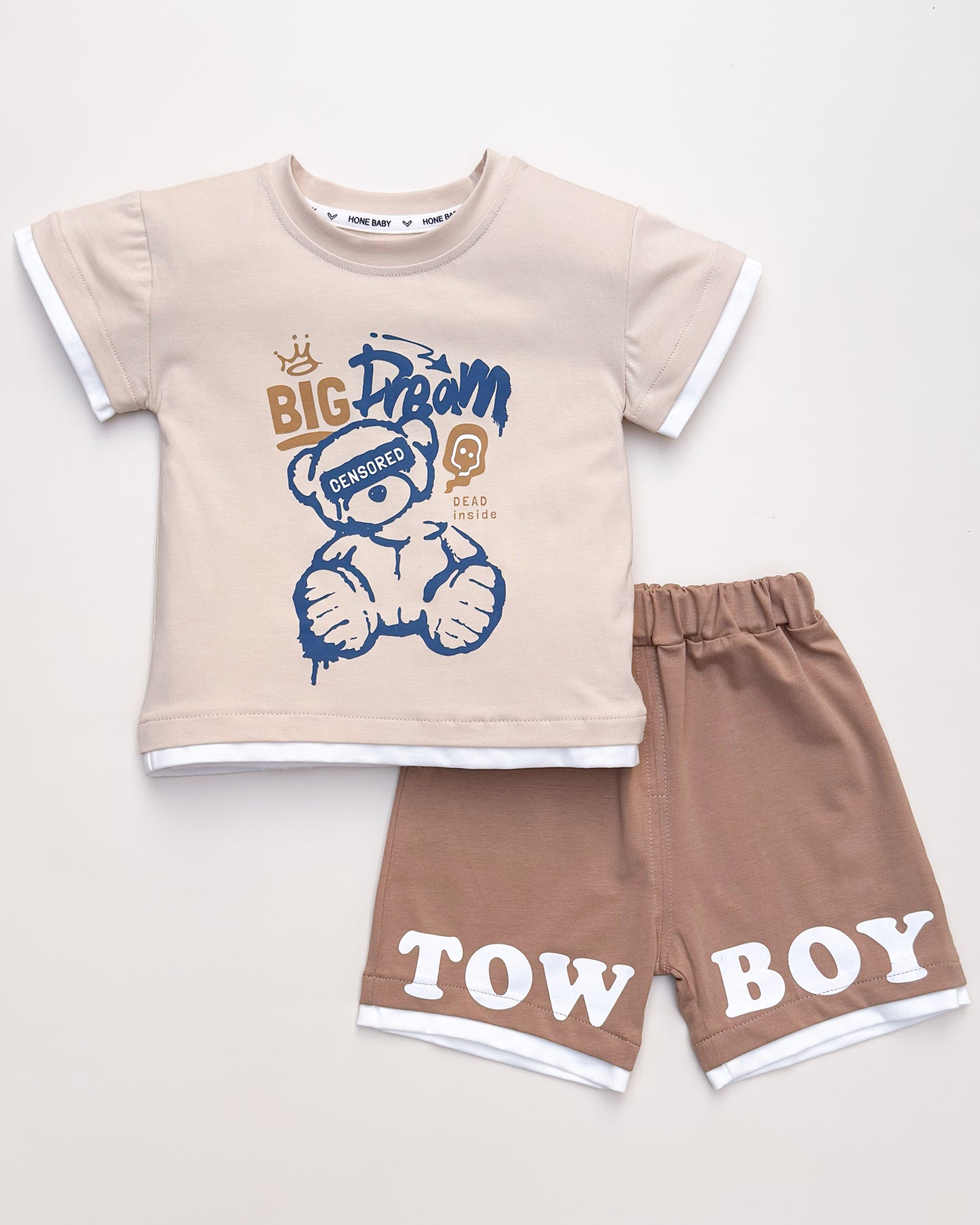 Big Dream Print T-Shirt & Shorts Co-ord Set