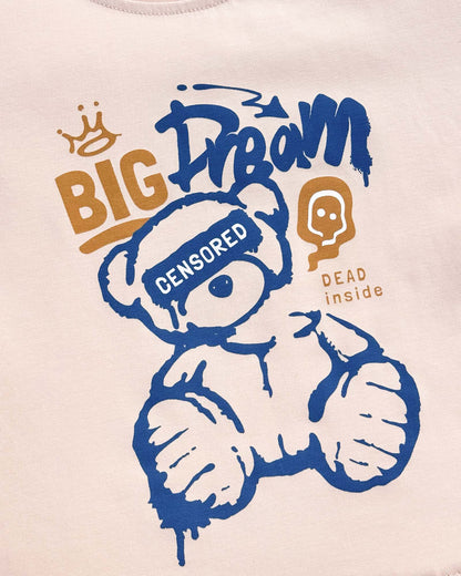 Big Dream Print T-Shirt & Shorts Co-ord Set