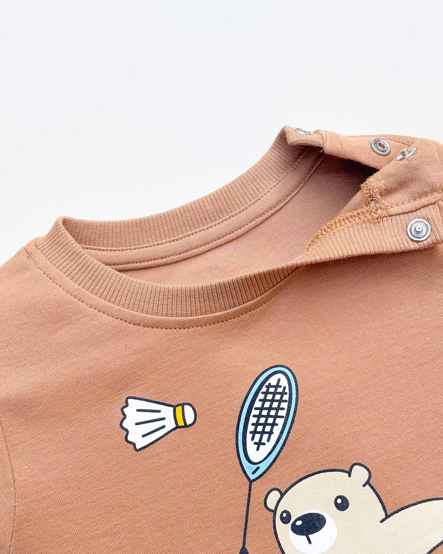 Playing Bear Print T-Shirt & Shorts Co-ord Set