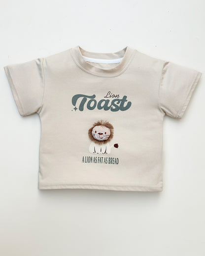 Lion Toy Applique T-Shirt & Check Shorts Co-Ord Set