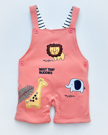 Best Trip Buddies Printed Dungaree Romper